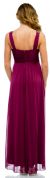 Ruched Twist Knot Bust Long Formal Evening Dress back